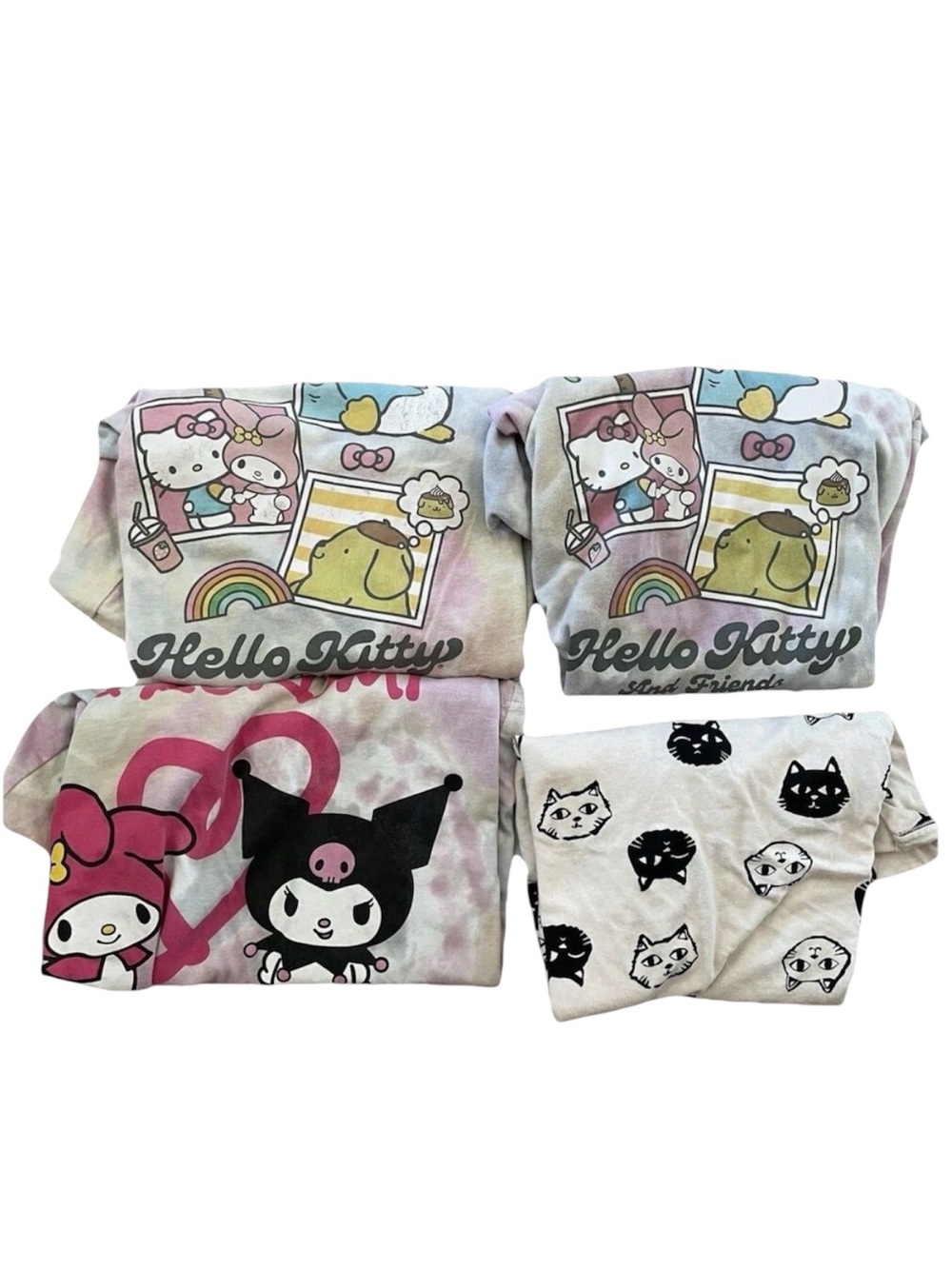 Hello Kitty Girls bundle Size 14/16 Shirts Sanrio And Hello Kitty 4pc